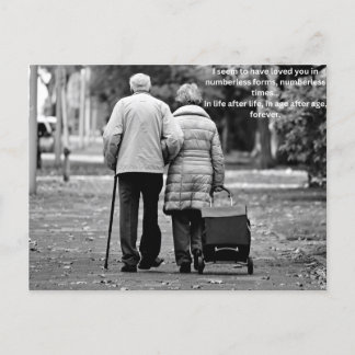 amour éternel carte postale