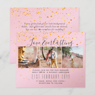 Amour Éternel COLAGE PHOTO Invitation à l'événemen