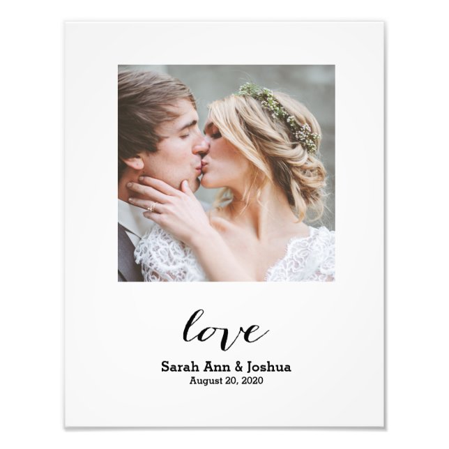 Amour éternel | Impression photo Mariage personnal (Devant)