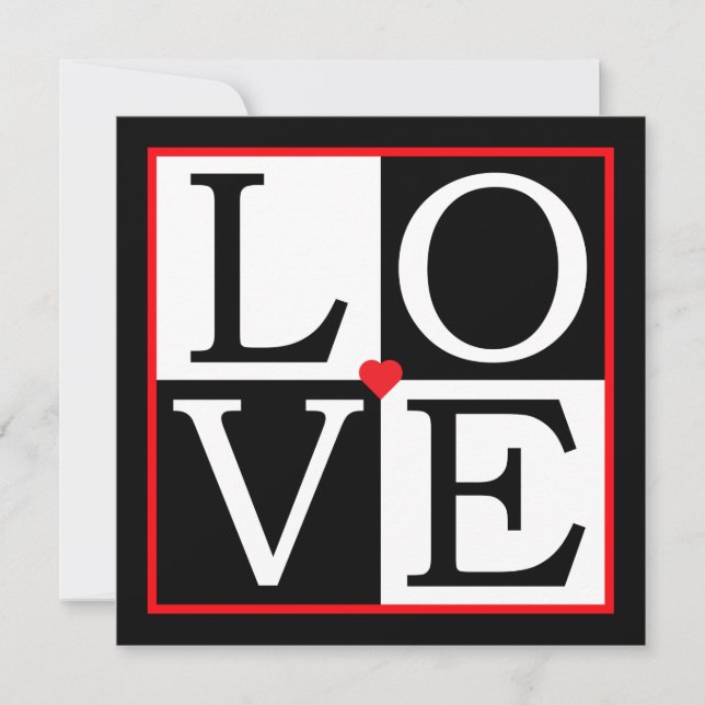 AMOUR Faire-part de mariage (Devant)