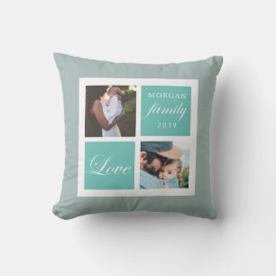 Amour familial Oreiller à lancer personnalisé