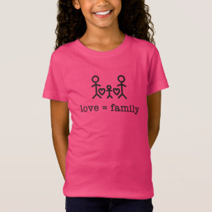 Amour = Famille, T-shirt fille