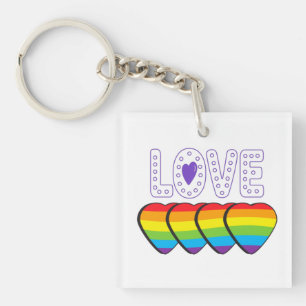 Amour Fierté. LGBT+Fierté. Fierté amour Porte-clés