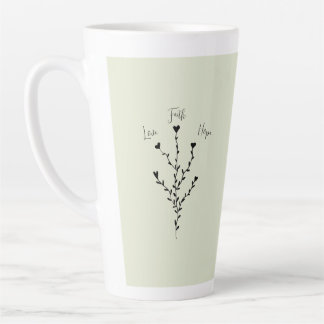 Amour Foi Espoir dans Green Tall Coffee Mug