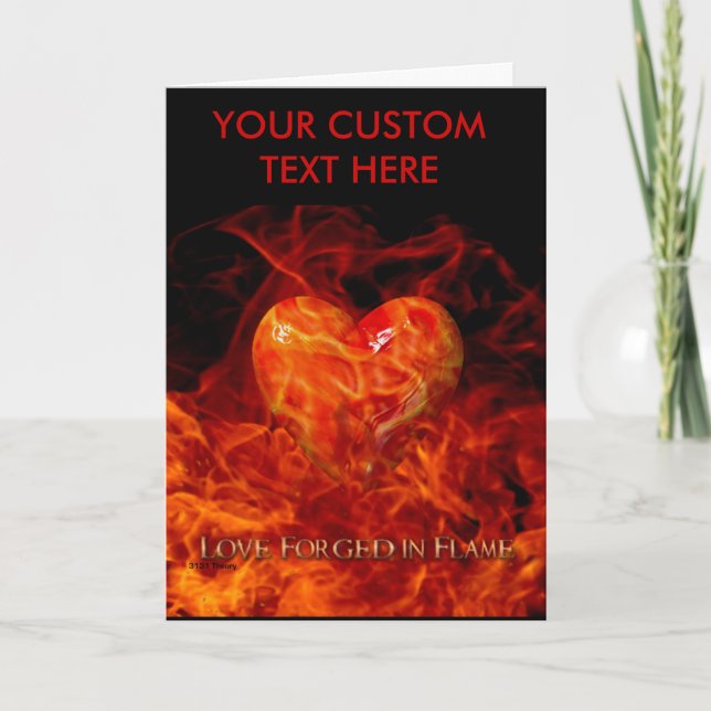 Amour forgé dans la carte de flamme (Devant)