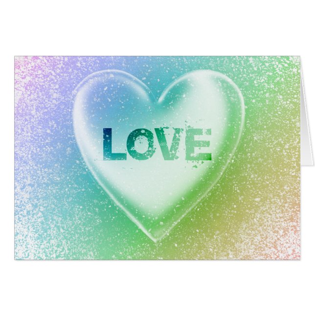 Amour : Grunge Heart : (Devant horizontal)