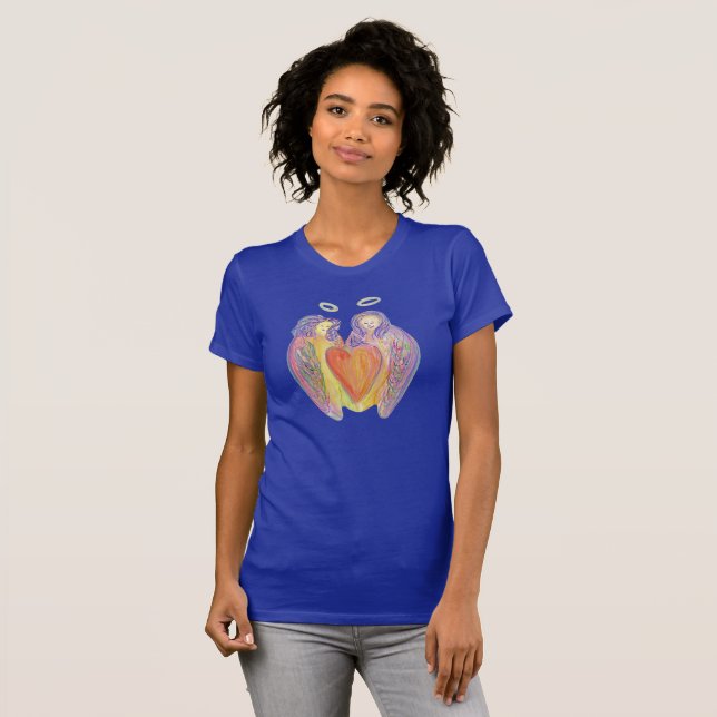 Amour Guardian Angels Art T-Shirts femmes (Devant entier)