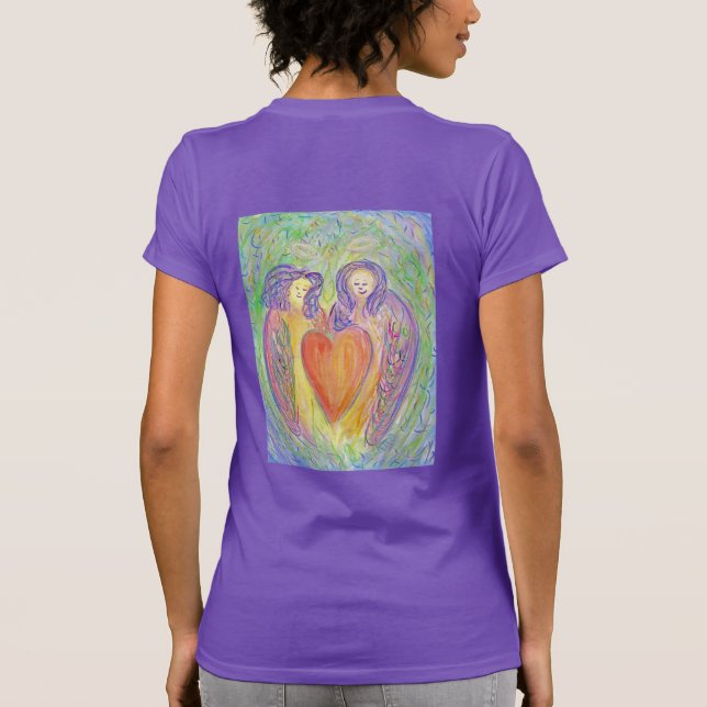 Amour Guardian Angels Art T-Shirts femmes (Dos)