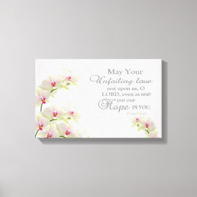 Amour indéfectible O Seigneur Toile Enveloppée (Recto)