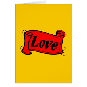 Amour, jaune noir et rouge