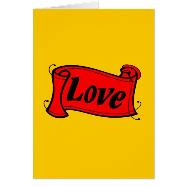 Amour, jaune noir et rouge (Devant)