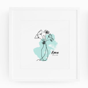 Amour - John 3:16 Imprimer, Poster Papier (Matte)