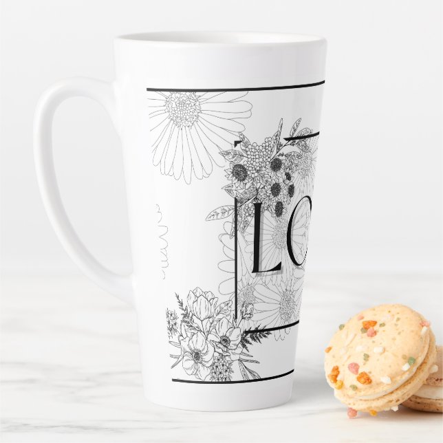 Amour latte mug (En situation)