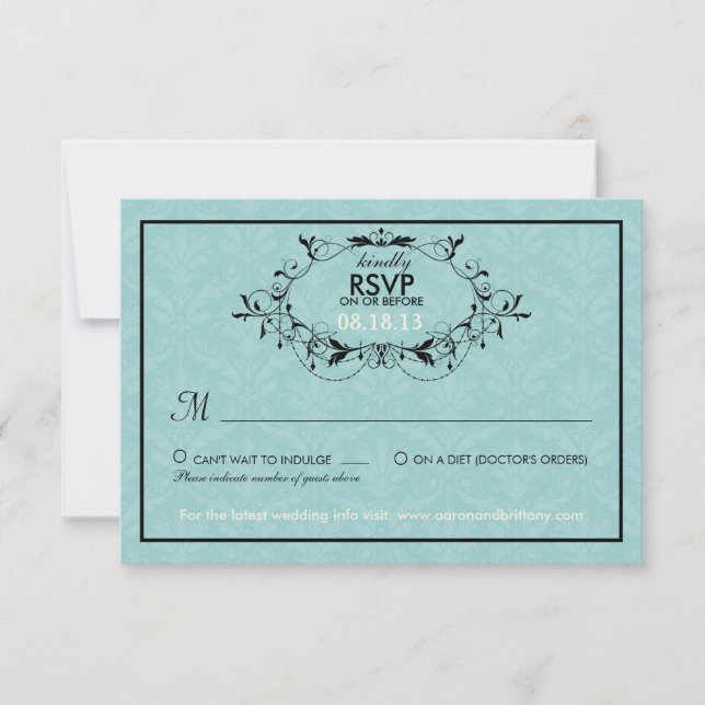 Amour le plus doux Cakepop Mariage Moderne RSVP (Devant)