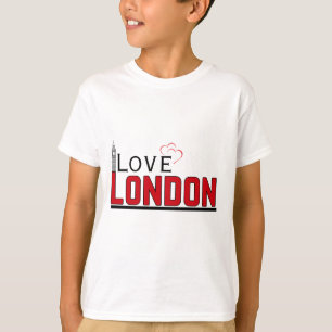 amour londres nouveaux enfants modèles de t-shirt
