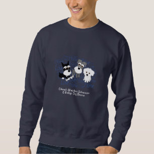 Amour, maison - sweatshirt foncé de Schnauzer