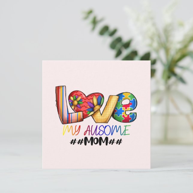 Amour Maman Sensibilisation sur l'autisme pour les (Debout devant)