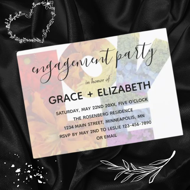 AMOUR Mariage du même sexe Invitation du parti d'e (Créateur téléchargé)