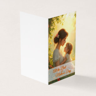 Amour maternel tendre dans la lumière florissante