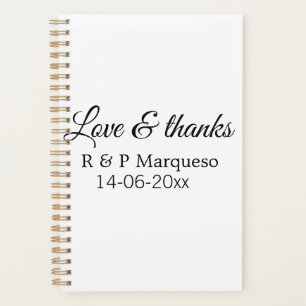 Amour & merci ajouter nom du couple mariage ajoute