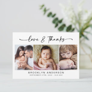 Amour & Merci Modern Trois Photo Nouveau bébé