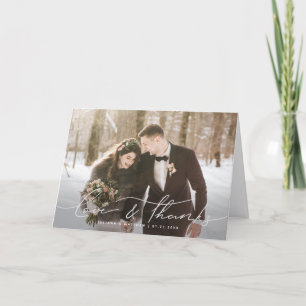 Amour & Merci Moderne Mariage de script lettres ma