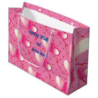 Amour - Merci - Saint-Valentin Grand Sac Cadeau