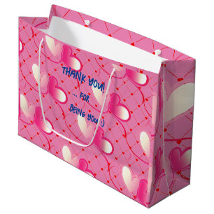 Amour - Merci - Saint-Valentin Grand Sac Cadeau