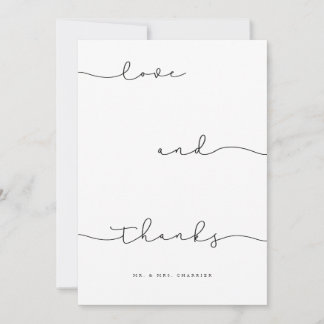 Amour minimaliste moderne et merci Gracias Script
