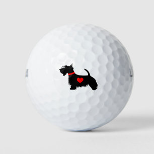 amour mon scottie chien balle de golf