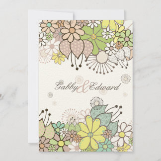 Amour naturel doux Invitation d'invitation au mari