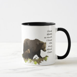 Amour OURS ANIMAUX tellement je me moque Citer Mug