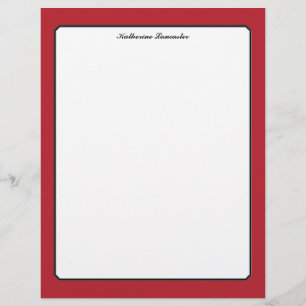 Amour papillon Bordure rouge couleur solide 5