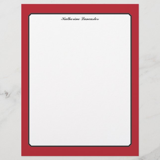 Amour papillon | Bordure rouge couleur solide 5 (Devant)