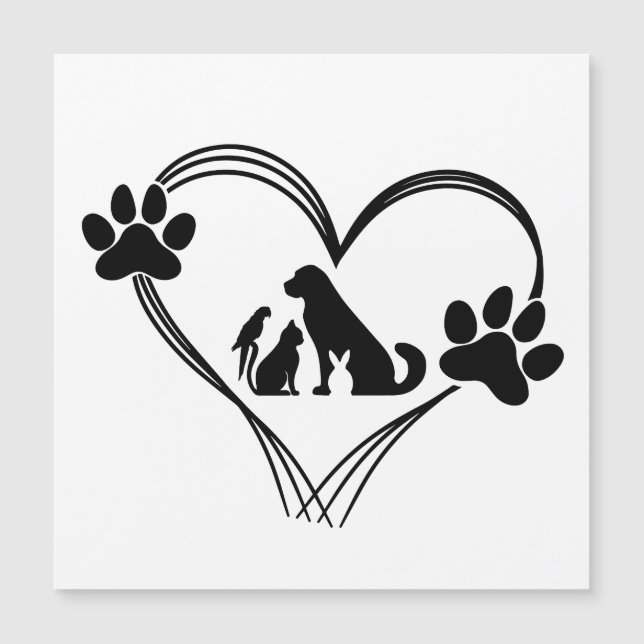 Amour Pattes d'animaux de compagnie  (Devant)
