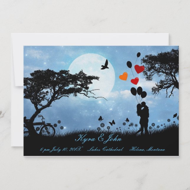 Amour pittoresque sous la mariée à la lune (Devant)