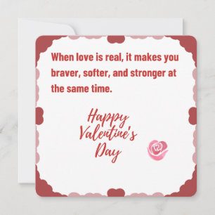 Amour Plus Doux Plus Fort Carte de la Saint-Valent