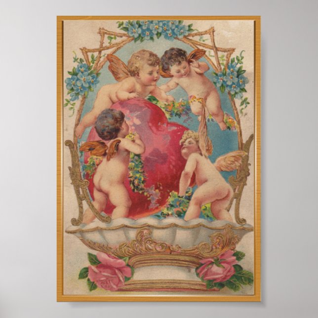 Amour poster vintage cupide (Devant)