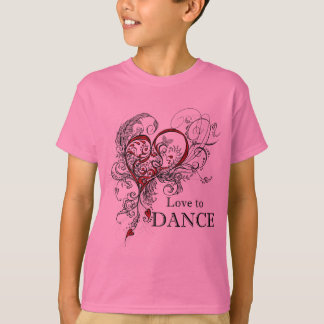 Amour pour danser le T-shirt d'enfants
