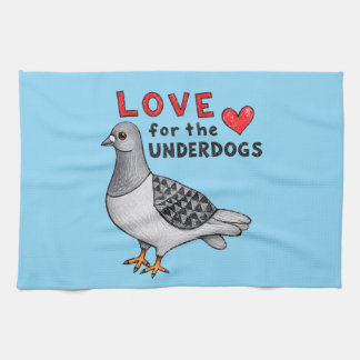 Amour pour les Underdogs – Torchons avec colombe