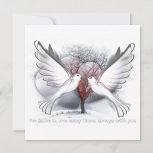 Amour pour toujours carte cadeau de Valentine