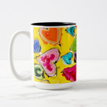 Amour Rempli Coeurs Mug