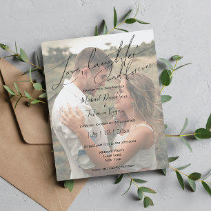 amour rire et pour toujours photo mariage Invitati
