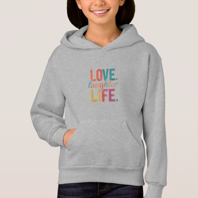 Amour, rire, T-shirt vie (Devant)