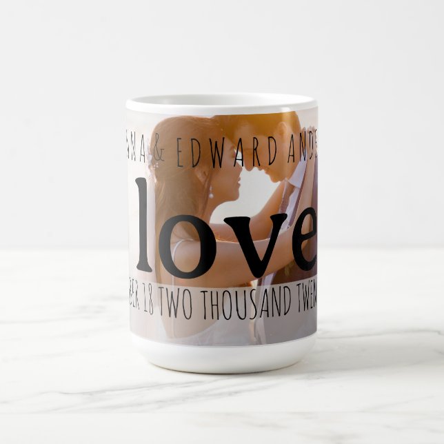 Amour romantique Photo Mug mariages (Centre)