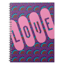 AMOUR ROSE MANDALA CARNET BLEU CLAIR