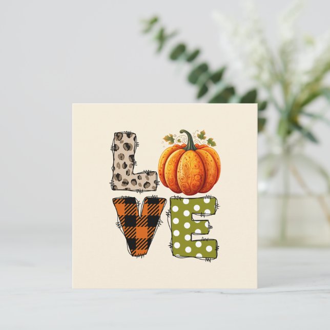 AMOUR - saison Citrouille et automne (Debout devant)