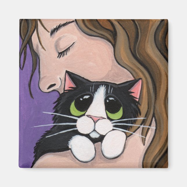 Amour sans fin - Aimant de chat (Devant)