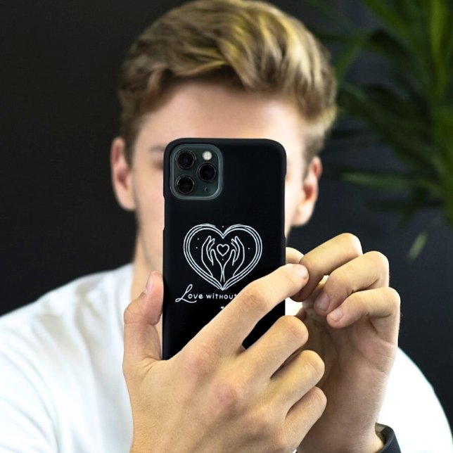 Amour sans limites coque iphone moderne (Créateur téléchargé)