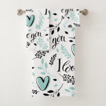 Amour Serviettes De Bain Set